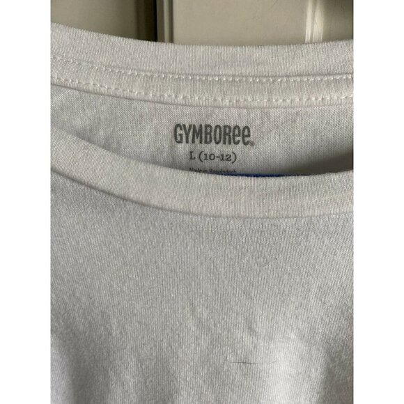 3 Gymboree White Basic Cotton Tops Girl’s 10/12 - Picture 2 of 2